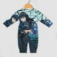 thumbnail image 4 of Demon Slayer Muichiro Tokito Baby Onesie Romper Footless Infant Long Sleeve Jumpsuit for Boys Girls, 4 of 8