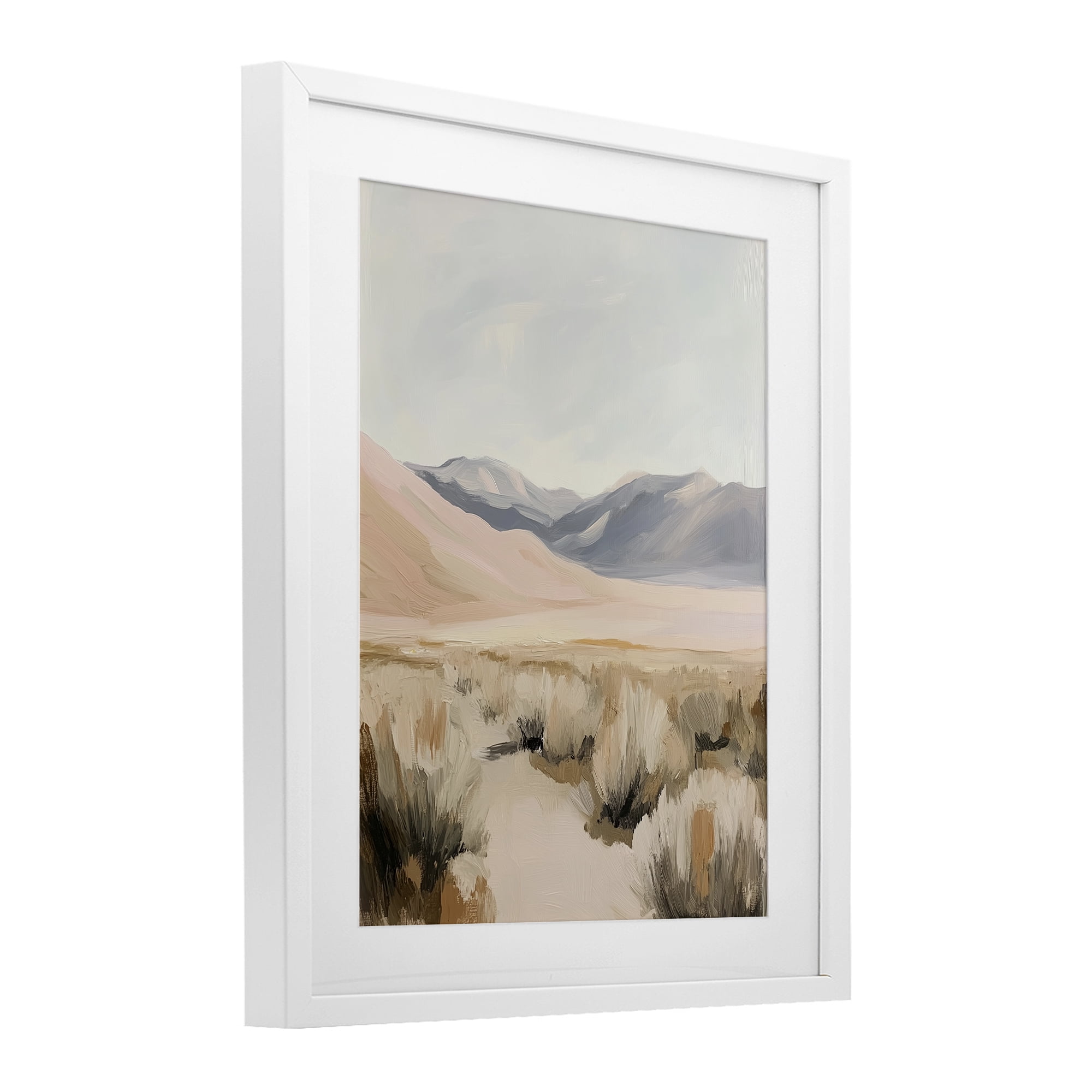 Stupell Industries Pastel Desert Solitude White Framed Print Under Glass, design by Heidi Kuntz
