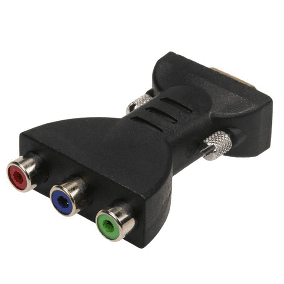 2X 3RCA RGB Female to HD 15-Pin VGA Style Component Video Jack Adapter Conventer