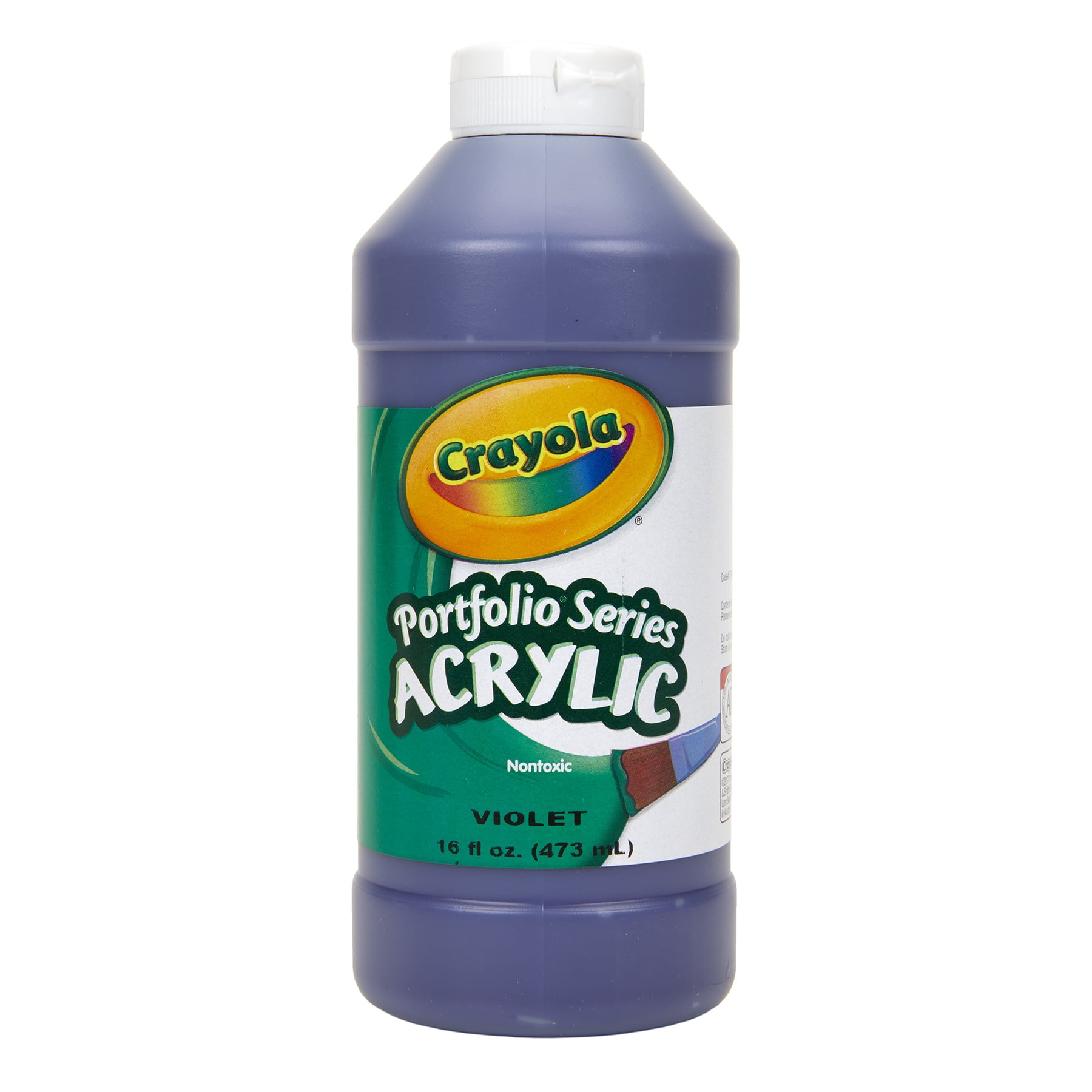 Crayola Portfolio Series Acrylic Paint, 16 oz., Violet, Pack of 2