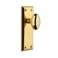 thumbnail image 2 of Grandeur 821321 Fifth Avenue Solid Brass Privacy Door Knob Set - Nickel, 2 of 7