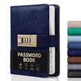 thumbnail image 1 of Libreta de contraseñas WEMATE Lock con más de 600 espacios, pestañas de la A a la Z, 11 x 16 cm, 1 of 9