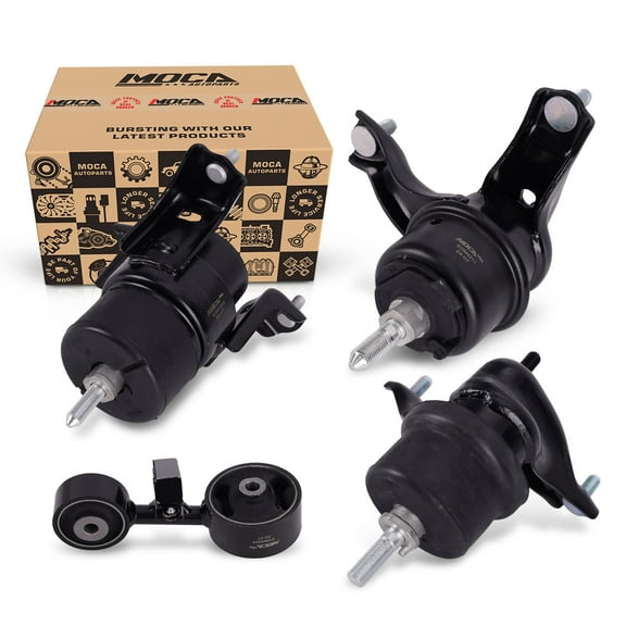 MOCA AUTOPARTS Engine Motor and Transmission Mount Kit Fit for 2002-2006 Toyota Camry 2.4L w/Auto Trans