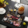 thumbnail image 5 of Kitche Food Coffee Theme Placemats 12x18 Inches Set Of 4 Washable Placemats for Indoor Kitchen Dining Rustic Vintage Dining Table Mats, 5 of 5