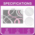 thumbnail image 4 of Geometric Placemats Set of 4, Pink Grey Stripe Line Placemats for Dining Table, Modern Abstract Art Washable Fabric Decoration Table Mats Placemat 18"x12", 4 of 4