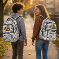 thumbnail image 3 of Jeiento Excavator School Backpack for Boys 17 Inch Large Capacity Kids Backpack, 600D Tear Resistant with Multi-Pockets & Padded Tablet Sleeve, Cartoon Bookbag for Elementary Ages 9-12, 3 of 8