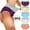 Multicolor, variant on WMTBSRSW Pack of 5 Underwear for Women Plus Size Cotton High Waist Panties Full Coverage Briefs Soft Strech Ladies Breathable Panties-Multi Color