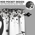 thumbnail image 4 of Vintage Black Note Tier Kitchen Curtains for Bathroom Living Rod Pocket Window Drapes 28"x36" 2 Panels Window Treatment Tiers, 4 of 4