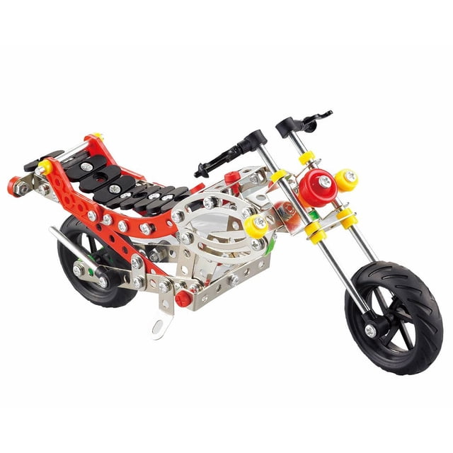 Juego de Ensamble de Metal Grande Motocicleta Chopper Wuundentoy 3606