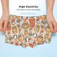 thumbnail image 3 of Yiaed Colorful Owls Print Boys' Boxer Briefs Cotton Casual Stretch Comfort Boys Boxers - Kids Boxer Briefs Underwear for Boys (6-18)-X-Small, 3 of 5