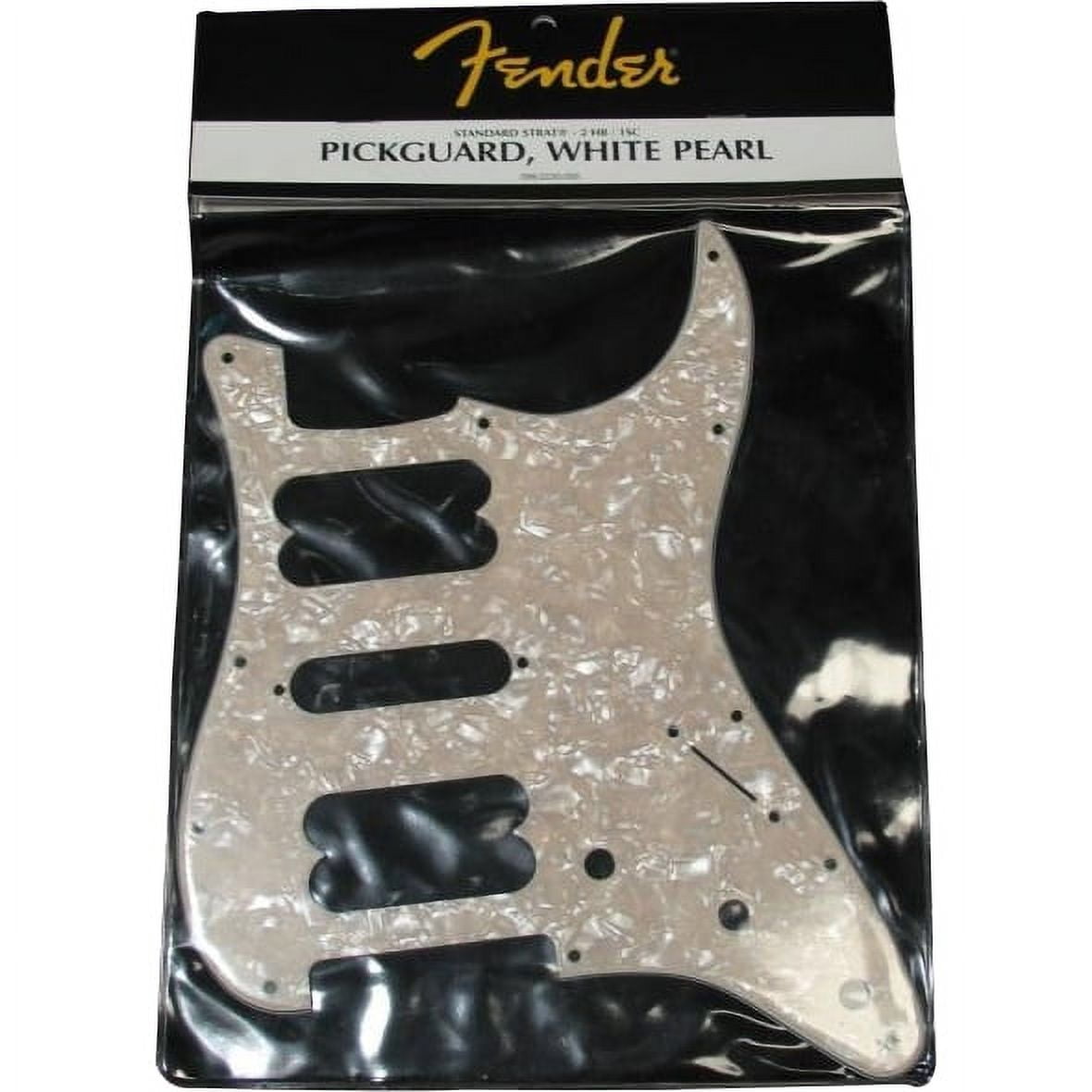 4-Ply Aged White Pearl 11-Hole Mount H/S/H Stratocaster Pickguard