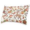 thumbnail image 2 of Christmas Celebrations White Velvet Oblong Lumbar Plush Throw Pillow Cover/Shams Cushion Case 20x36in Decorative Invisible Zipper Design for Couch Sofa Pillowcase Only, 2 of 7
