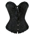 thumbnail image 5 of Corsé clásico europeo y americano con cinta para el abdomen, ropa interior sexy para novias, moldeadora corporal, 5 of 5