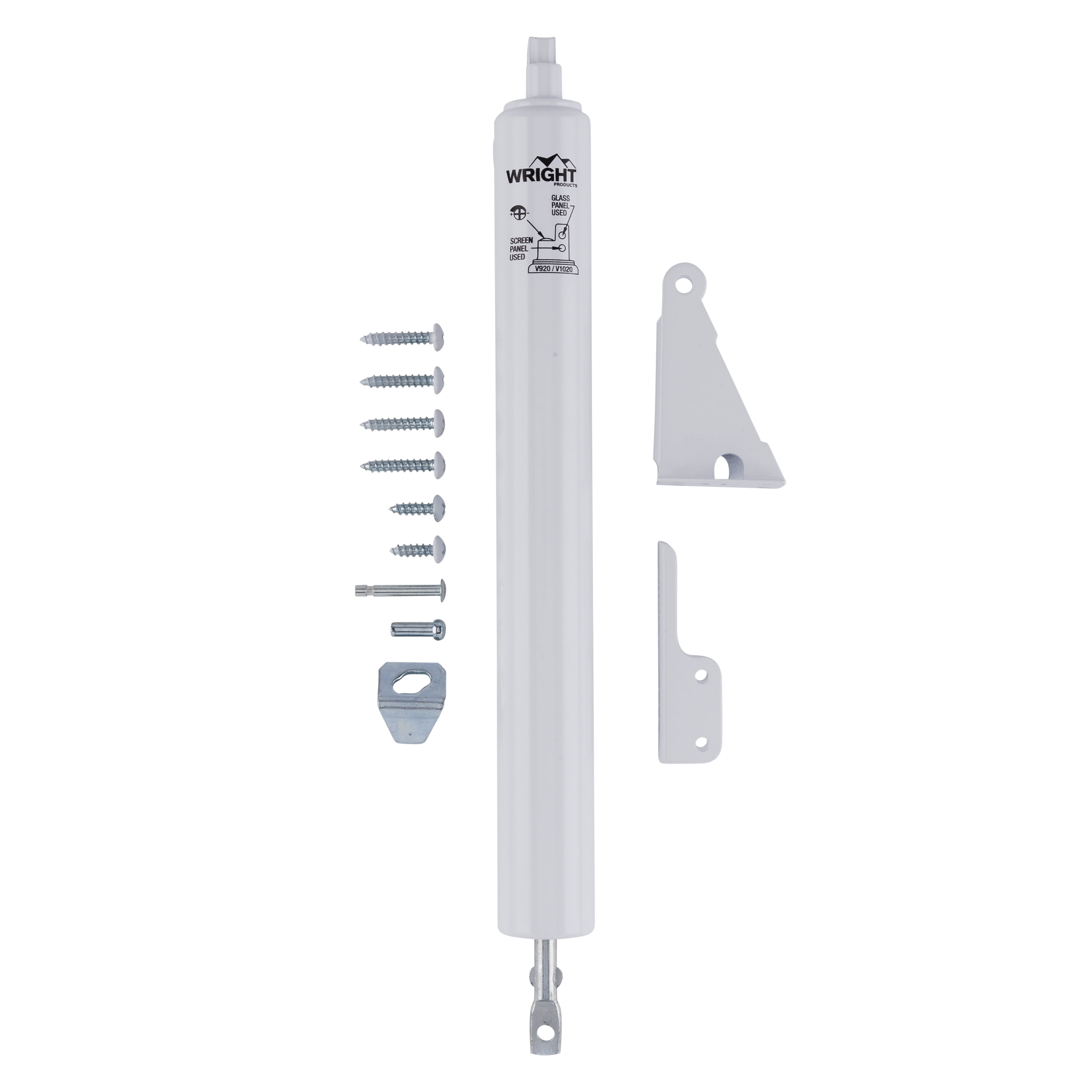 White,Standard Duty WRIGHT PRODUCTS V1020WH Pneumatic Closer 