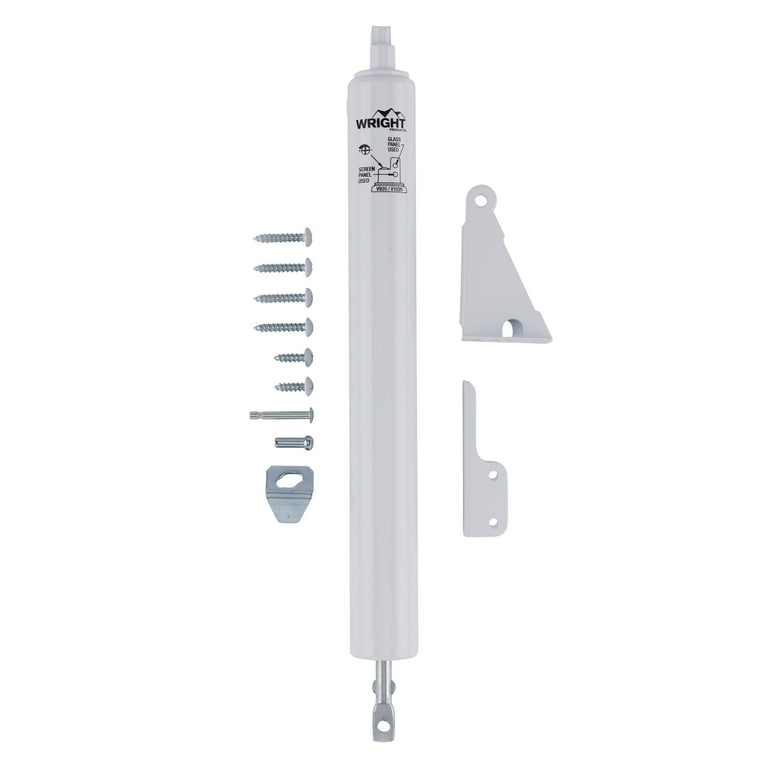 Wright Products, Standard Duty Pneumatic Screen and Storm Door Closer, White Finish
