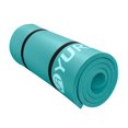 thumbnail image 1 of YR Tapete de Yoga NBR Antideslizante Duradero Tapete de Ejercicio de Espuma de Alta Densidad de 1/2 Pulgada con Bolsa de Transporte, Azul Hielo, 1 of 7
