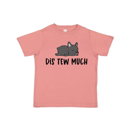 

Inktastic Napping Dis Tew Much Grey Frenchie Boys or Girls Toddler T-Shirt
