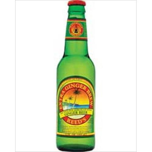 Reeds All Natural Jamaican Style Extra Ginger Brew Ginger Ale, 12 Fl