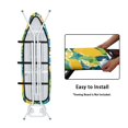 thumbnail image 4 of HELLHERO Soft Anti-Slip Ironing Board Cover 3 Fasteners Dust Covers Soft Fabric 15"x54", Lemon, 4 of 5