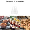 thumbnail image 3 of SHINYPASING 1 Set Macaron Display Stand with Lid Transparent PET Storage Multi-tier Structure for Desserts and Cookies, 3 of 8