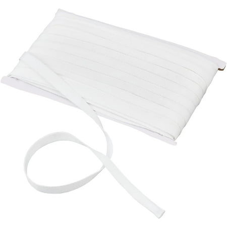 33 Yards Corset Boning Casing 3/8 inch Nylon Cover Boning Polyester Sewing Garment Accessories Bra Boning Tool for Corsets Bridal Gowns Evening Gowns Lingerie Hats White