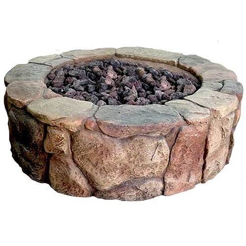 Bond Round Gas Firepit, 36" by Bond