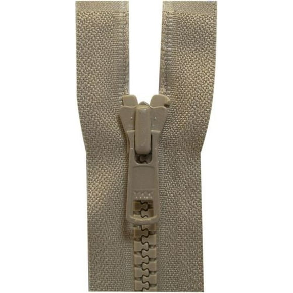 Costumakers One-Way Separating Zipper 65 cm (25.6), #5 Molded Teeth, Light Beige