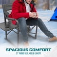 thumbnail image 3 of Bliss Hammocks 24V Heated Camping Chair Director Seat with Side Table, Adult, Gray, 3 of 10