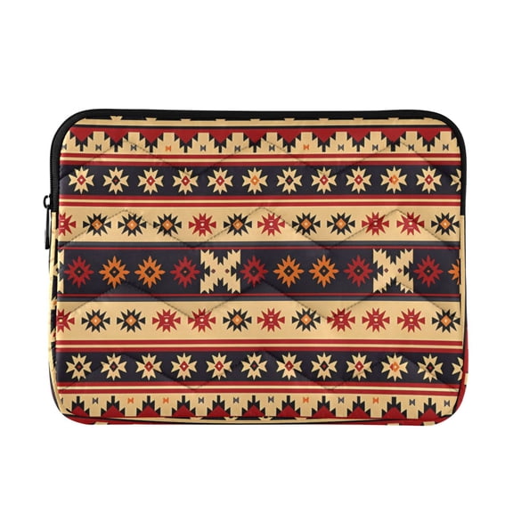 JIALIOU Laptop Sleeve Case with Zipper 13-13.3/15-16 Inch Compatible with MacBook HP Lenovo Dell ASUS Acer, Geometric Bohemia Africa