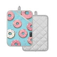 thumbnail image 2 of ALAZA Doughnut Pink Pot Holders Set of 2 Heat Resistant Kitchen Oven Mitts, 2 of 7