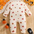 thumbnail image 6 of mgoYE Halloween Baby Boy Girl Outfit Pumpkin Long Sleeve Onesie Romper Jumpsuit Halloween Clothes Girl Boy, 6 of 9