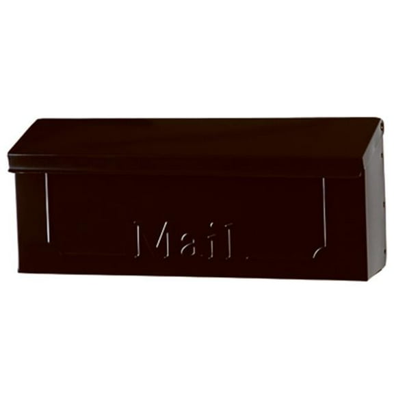 THHB0001 Galvanized Steel Horizontal Wall Mount Mailbox, Black