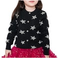thumbnail image 1 of Mode Enfant 2-12 Ans Pentagramme Bouton Col Rond Chandail Cardigan Manches Longues à Capuche Veste Décontractée/veste, 1 of 8