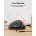 thumbnail image 3 of Ratón Trackball Nulea M509 con cable, diseño ergonómico, color rosa, 3 of 7