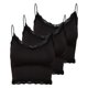 thumbnail image 1 of ONLY Top corto para mujer paquete de 3 - ONLVICKY LACE SEAMLESS CROPPED TOP, top de tirantes, encaje Negro L/XL (Large/X-Large), 1 of 6
