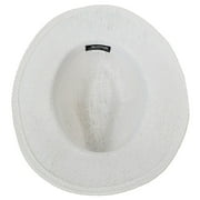 Panama Jack Safari Straw Hat - Matte Toyo, Ribbon Band, 2.5 Brim