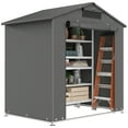 thumbnail image 1 of Outsunny 6' x 4' Portable Shed, Waterproof Bike Tent, Dark Grey, 1 of 10