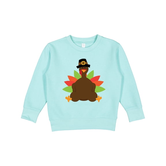 Inktastic Thanksgiving Pilgrim Turkey Toddler Sweatshirt
