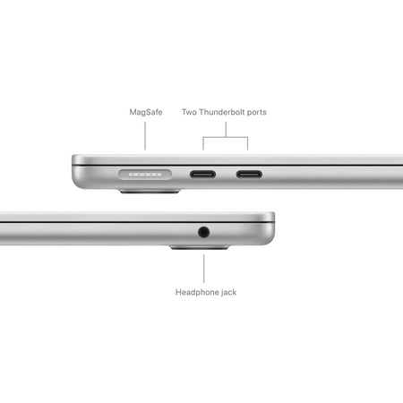 MacBook Air 13-inch Laptop - Apple M3 chip - 16GB Memory - 512GB SSD (Latest Model) - Silver