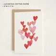 thumbnail image 4 of Tarjeta de felicitación Minted Love Is Around You con corazones en acuarela, 4 of 5