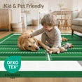 thumbnail image 4 of ODIKA 8'x10' Washable Area Rug Non-Shedding, Easy Care, Football Athletic Door Field Hash Details Bold Stripe Doormat for King Size Bedroom Under Bed, Master Suite, 4 of 7