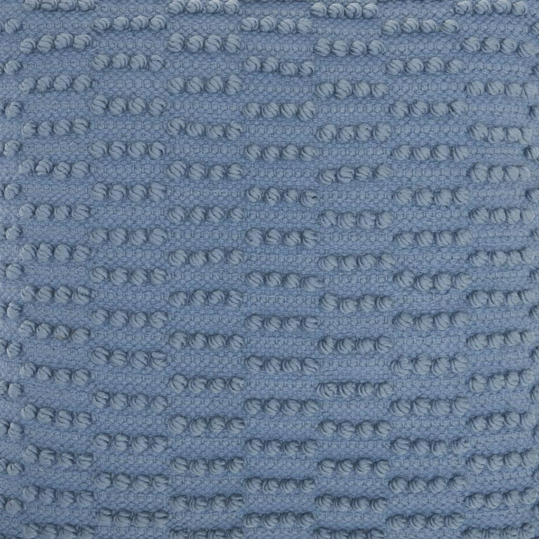 Ocean Blue Textured Broken Stripes Throw Pillow Ocean Blue Textured Broken Stripes Throw Pillow