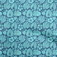 thumbnail image 1 of oneOone Viscose Jersey Royal Blue Fabric Leaves Sewing Craft Projects Fabric Prints By Yard 60 Inch Wide-YZ, 1 of 7