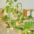 thumbnail image 2 of Paquete de 2 Guirnaldas de Luces LED de Hiedra Artificial con 2M 20 LED, Luces de Cortina de Hiedra, Guirnalda de Hiedra para Interior, Dormitorio, Hogar, Jardín, Boda, Decoración de Fiesta [Clásico], 2 of 5