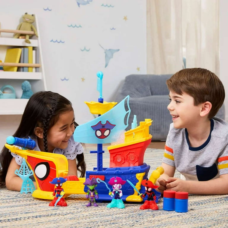 Marvel Water-Webs Web Ahoy Bubble Pirate Ship Playset (Ghost