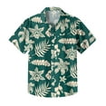 thumbnail image 4 of Yiaimeir Men's Vintage Button Down Bowling Shirts Short Sleeve Summer Beach Shirt，Size M-3XL, 4 of 5