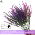 thumbnail image 5 of PULLIMORE 6 Bundles Artificial Flowers Lavender UV Resistant Fake Flowers Indoor Outdoor Faux Plant Decor (Purple), 5 of 9