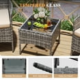 thumbnail image 6 of UDPATIO Furniture Set 3 Pieces Patio Rattan Wicker Chairs,Patio Porch Outdoor Furniture Set with Chairs,BE, 6 of 9