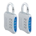thumbnail image 1 of Locker Lock Master Lock 653BLUE, combinación reiniciable, paquete de 2, 1 of 5