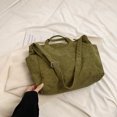 thumbnail image 1 of Bolso de hombro de pana de color sólido retro, nuevo estilo 2025, moda de temperamento, versátil, estilo extranjero, bolso de mensajero debajo del brazo, bolso de mano, 1 of 5